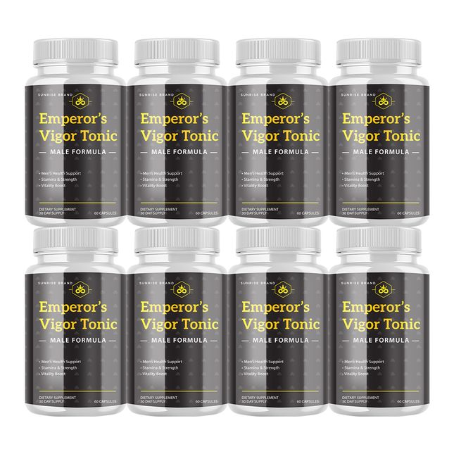 Emperor's Vigor Tonic Supplement for Men, Male Health Pills - 8 Pack