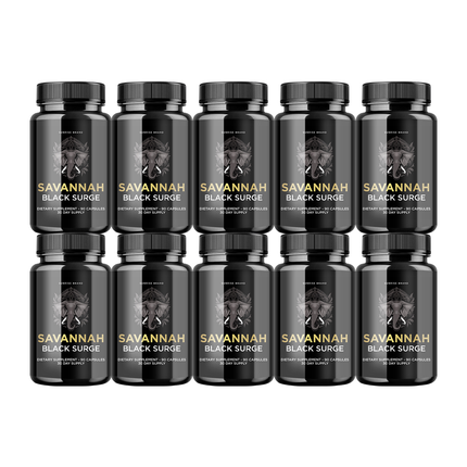 Savannah Black Surge Male Enhancement Formula to Help Boost Performance 10 Pack