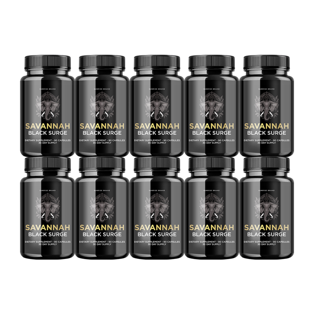 Savannah Black Surge Male Enhancement Formula to Help Boost Performance 10 Pack