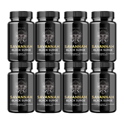 Savannah Black Surge Male Enhancement Formula to Help Boost Performance - 8 Pack