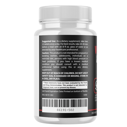 Vital Prime Men Pills, Maximize Energy, Vitality & Stamina - 5 Bottles
