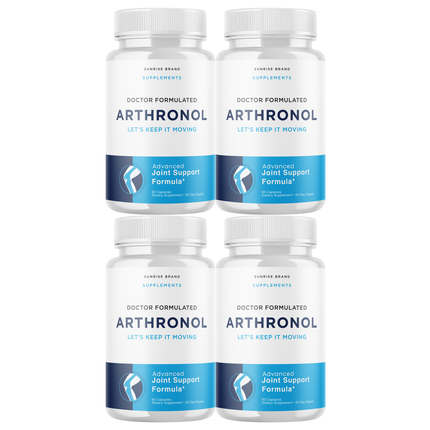Arthronol Joint Support Pills to Reduce Inflammation & Joint Aches - 4 Pack