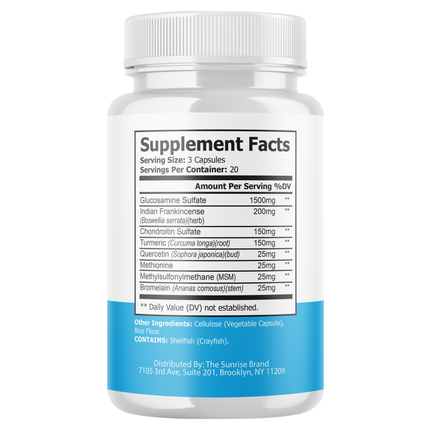 Arthronol Joint Support Pills to Reduce Inflammation & Joint Aches - 3 Pack
