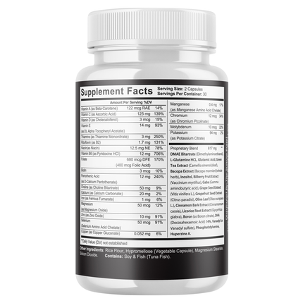 Brain Actives Cognitive Brain Booster Pills for Advanced Memory and Focus - 12 Pack