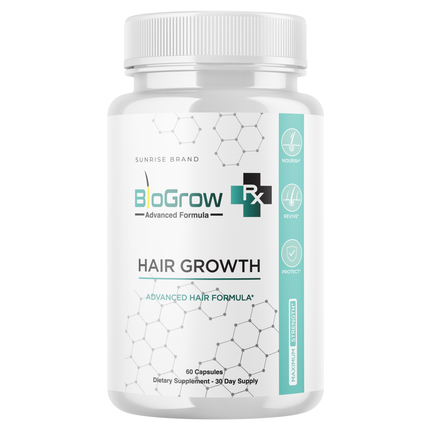 BioGrow Dietary Pills to Boost Hair Growth and Strength Naturally - 60 Capsules