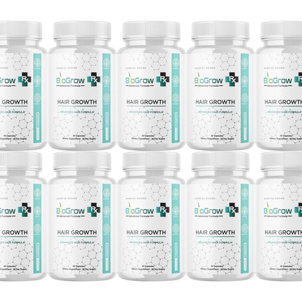 BioGrow Dietary Pills to Boost Hair Growth and Strength Naturally - 10 Pack