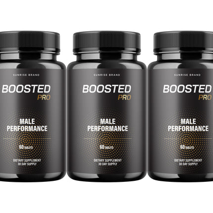 Boosted Pro Pills for Men, Supports T-Levels and Boosts Energy - 3 Pack
