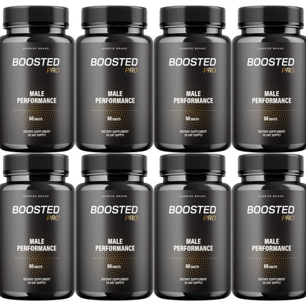 Boosted Pro Pills for Men, Supports T-Levels and Boosts Energy - 8 Pack