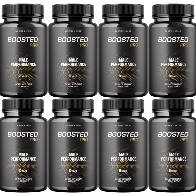Boosted Pro Pills for Men, Supports T-Levels and Boosts Energy - 8 Pack