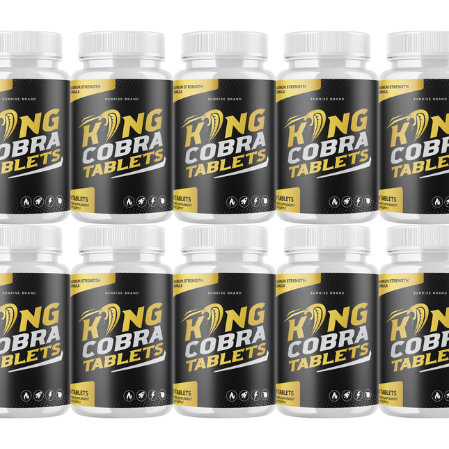 King Cobra Tablets - Support Men's Vitality and Daily Energy - 10 Pack