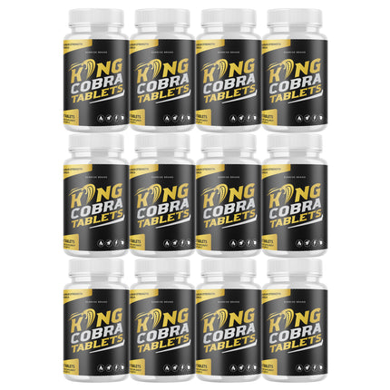 King Cobra Tablets - Support Men's Vitality and Daily Energy - 12 Pack