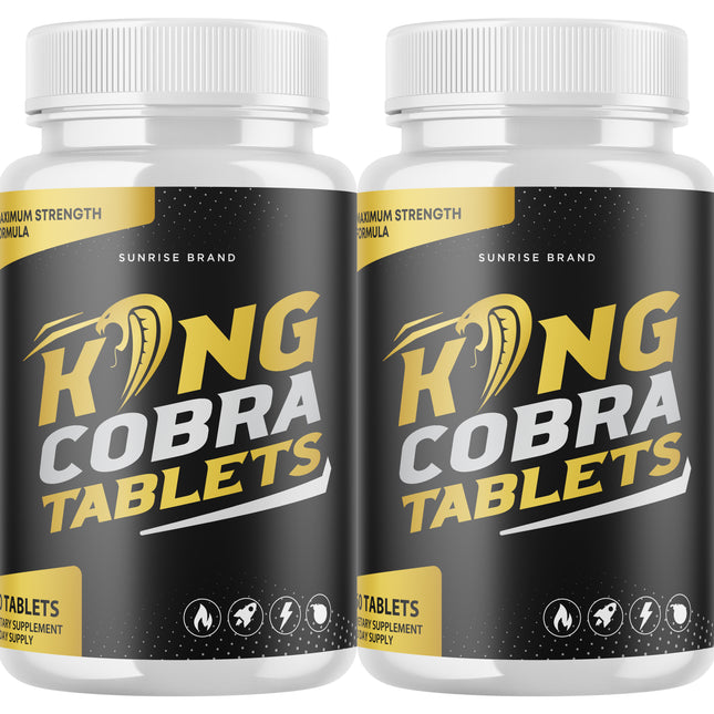 King Cobra Tablets - Support Men's Vitality and Daily Energy - 2 Pack