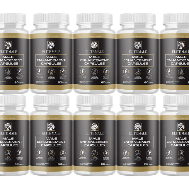 Elite Male, Performance Enhancement Formula, Maximum Energy - 10 Pack