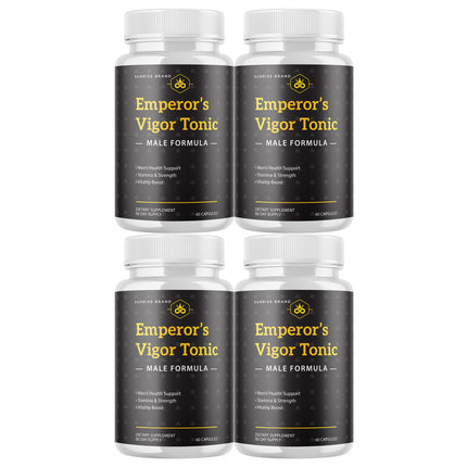 Emperor's Vigor Tonic Supplement for Men, Male Health Pills - 4 Pack