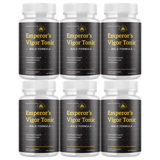 Emperor's Vigor Tonic Supplement for Men, Male Health Pills - 6 Pack