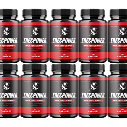 Erecpower for Men, Erec Power Advance Male Support Pills - 10 Pack
