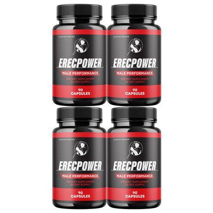 Erecpower for Men, Erec Power Advance Male Support Pills - 4 Pack