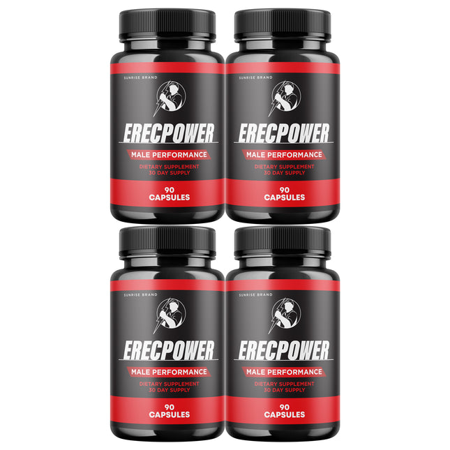 Erecpower for Men, Erec Power Advance Male Support Pills - 4 Pack