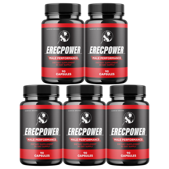 Erecpower for Men, Erec Power Advance Male Support Pills - 5 Pack
