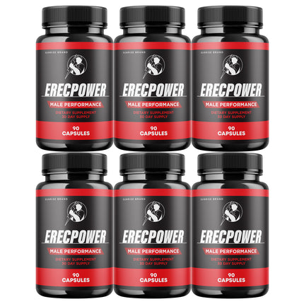 Erecpower for Men, Erec Power Advance Male Support Pills - 6 Pack