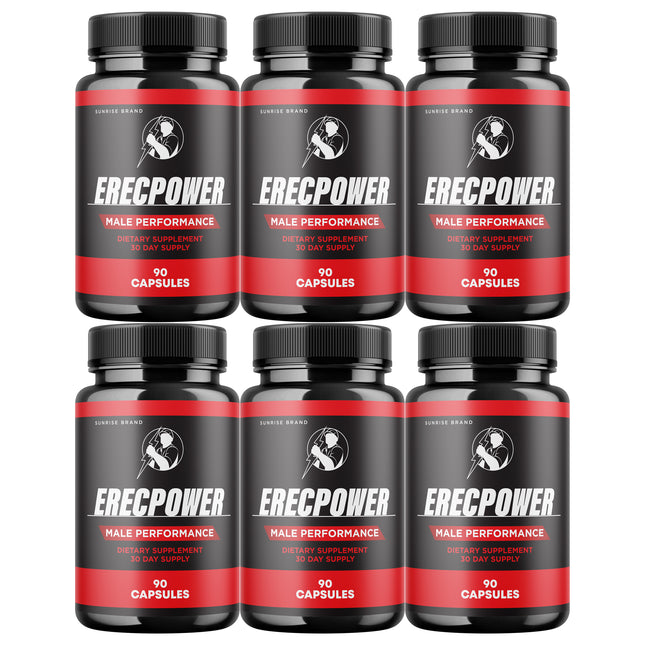 Erecpower for Men, Erec Power Advance Male Support Pills - 6 Pack