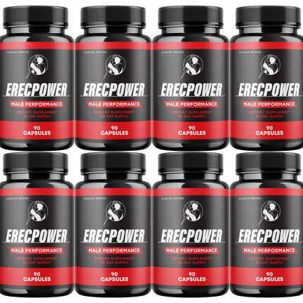 Erecpower for Men, Erec Power Advance Male Support Pills - 8 Pack