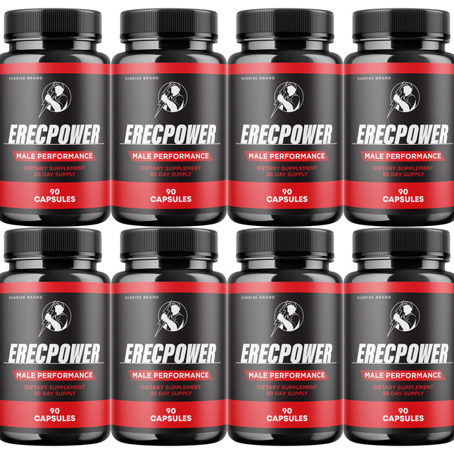 Erecpower for Men, Erec Power Advance Male Support Pills - 8 Pack