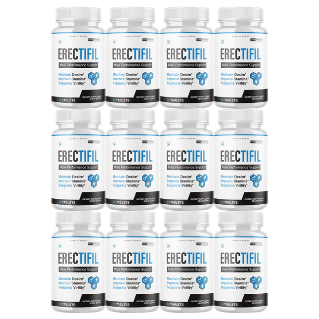 Erectifil  - Male Virility with Maximum Strength - 12 Pack