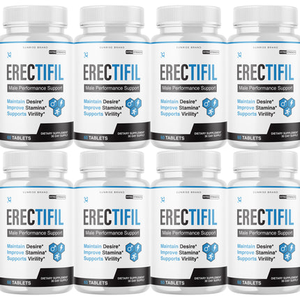 Erectifil  - Male Virility with Maximum Strength - 8 Pack