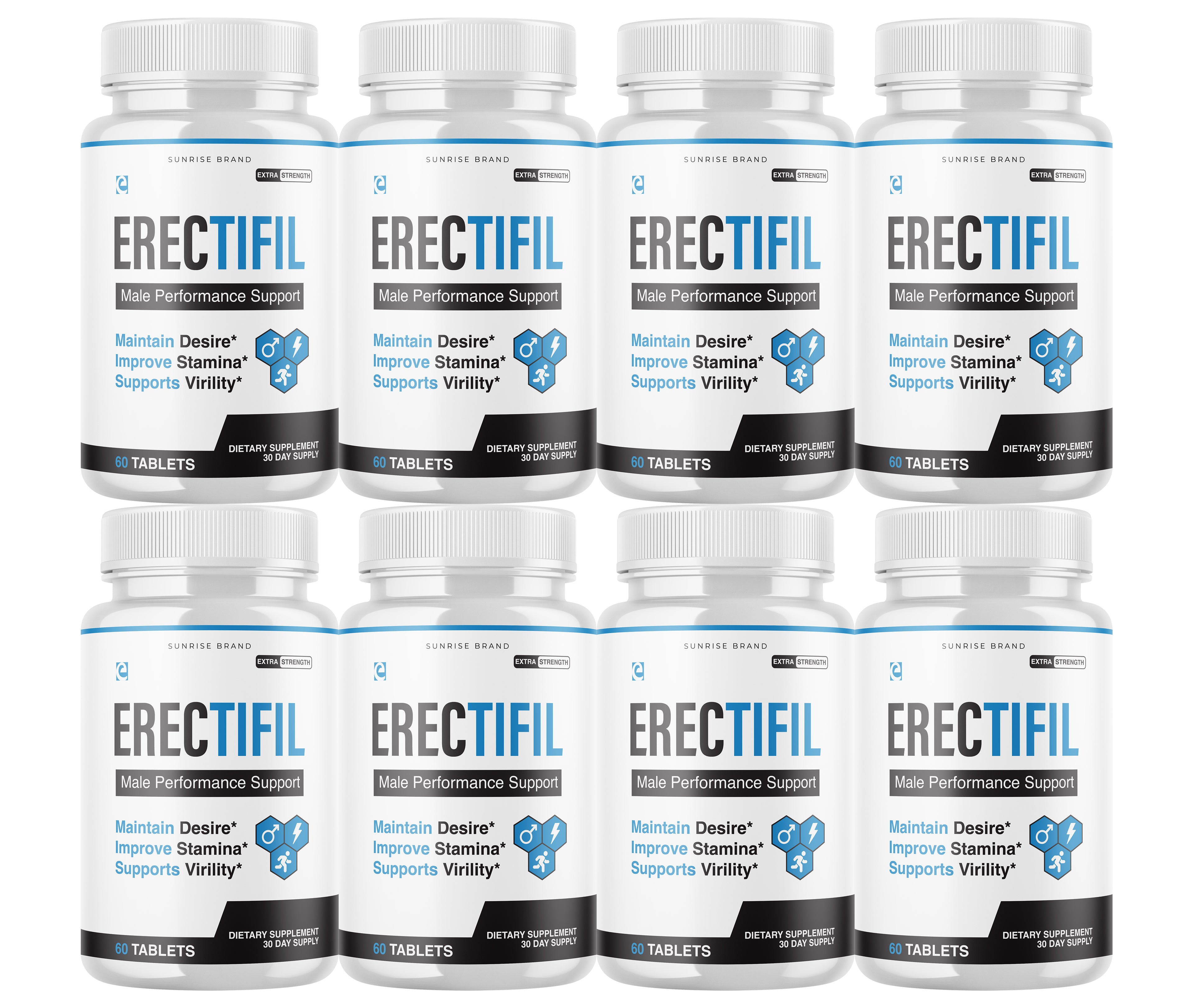 Erectifil  - Male Virility with Maximum Strength - 8 Pack