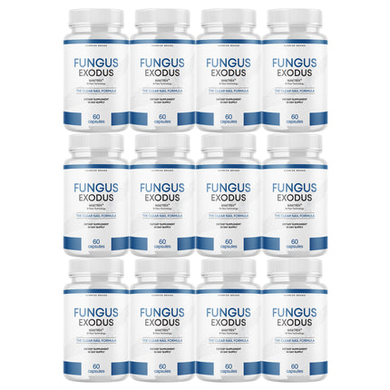 Fungus Exodus The Clear Nail Formula Pills, Fungus Nails Probiotic - 12 Pack