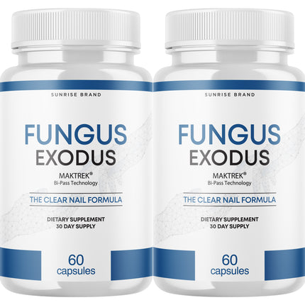 Fungus Exodus The Clear Nail Formula Pills, Fungus Nails Probiotic - 2 Pack