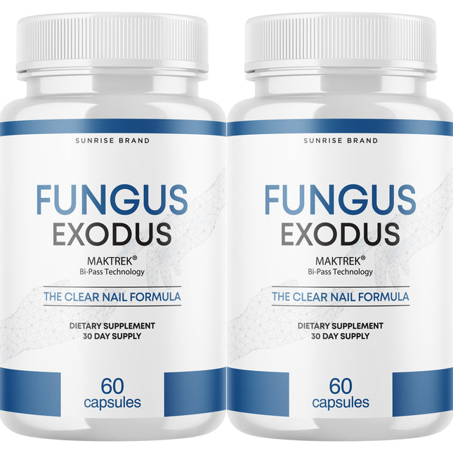 Fungus Exodus The Clear Nail Formula Pills, Fungus Nails Probiotic - 2 Pack