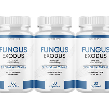 Fungus Exodus The Clear Nail Formula Pills, Fungus Nails Probiotic - 3 Pack