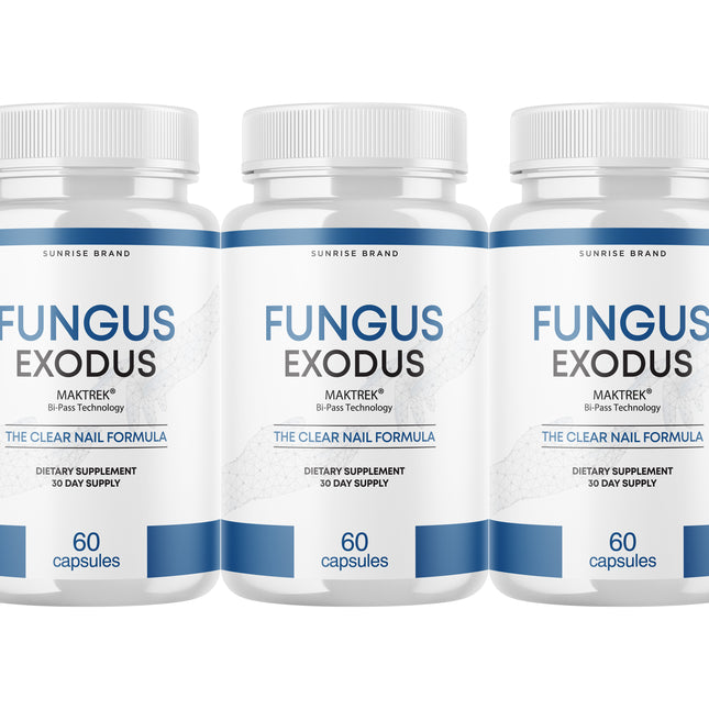 Fungus Exodus The Clear Nail Formula Pills, Fungus Nails Probiotic - 3 Pack