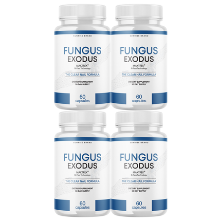 Fungus Exodus The Clear Nail Formula Pills, Fungus Nails Probiotic - 4 Pack