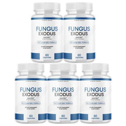 Fungus Exodus The Clear Nail Formula Pills, Fungus Nails Probiotic - 5 Pack