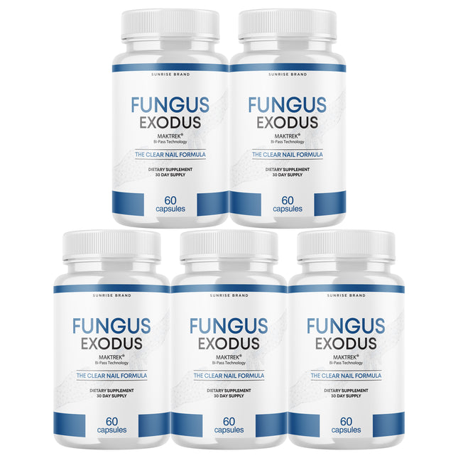 Fungus Exodus The Clear Nail Formula Pills, Fungus Nails Probiotic - 5 Pack