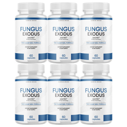 Fungus Exodus The Clear Nail Formula Pills, Fungus Nails Probiotic - 6 Pack