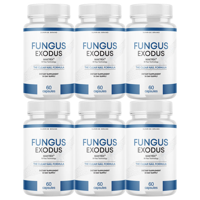 Fungus Exodus The Clear Nail Formula Pills, Fungus Nails Probiotic - 6 Pack