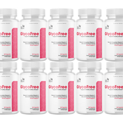 Glycofree Glycogen Blood Vessel Cleaner - Promotes Healthy Vessels - 10 Pack