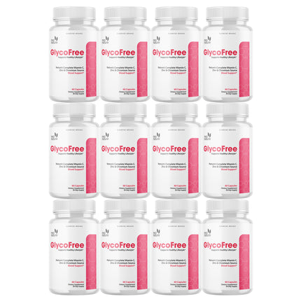 Glycofree Glycogen Blood Vessel Cleaner - Promotes Healthy Vessels - 12 Pack