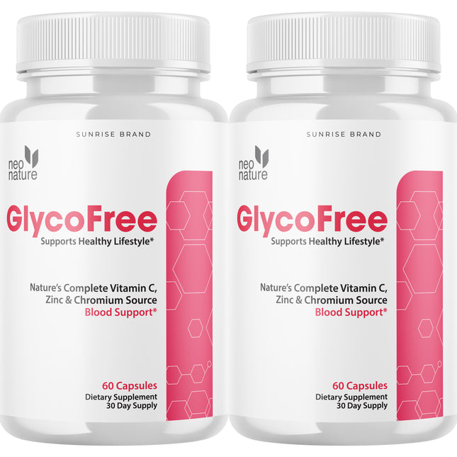 Glycofree Glycogen Blood Vessel Cleaner - Promotes Healthy Vessels - 2 Pack