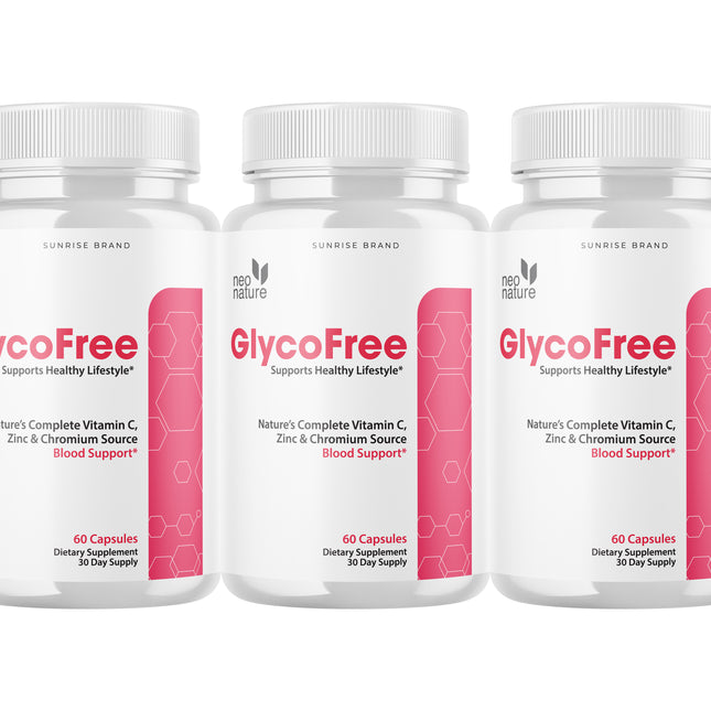 Glycofree Glycogen Blood Vessel Cleaner - Promotes Healthy Vessels - 3 Pack