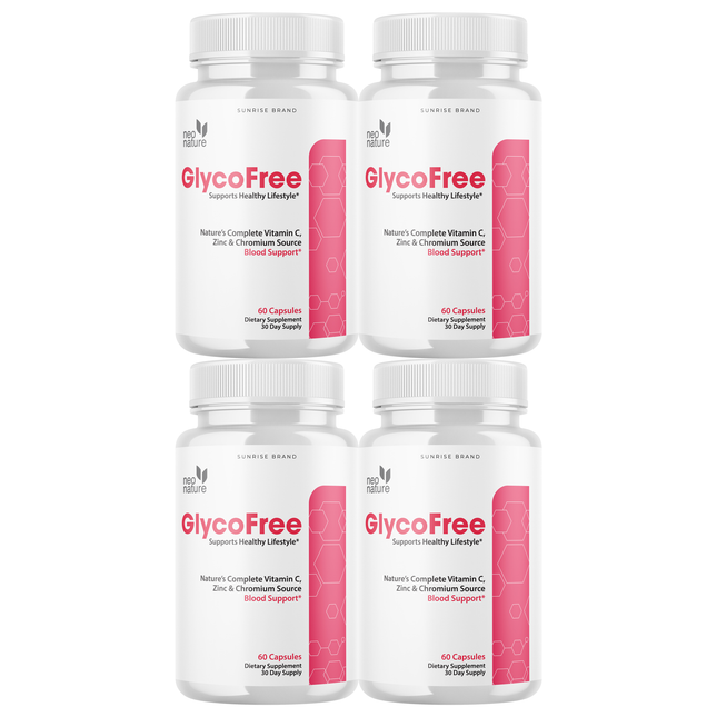 Glycofree Glycogen Blood Vessel Cleaner - Promotes Healthy Vessels - 4 Pack