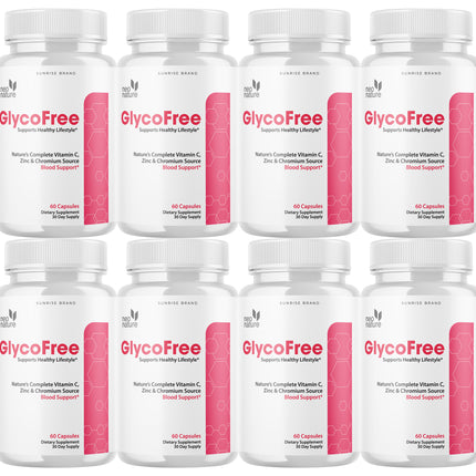 Glycofree Glycogen Blood Vessel Cleaner - Promotes Healthy Vessels - 8 Pack