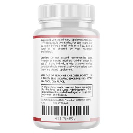 Glucofort Blood Sugar Supplement Capsules, Blood Support - 12 Pack
