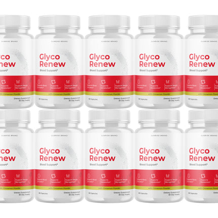 Glyco Renew Advanced Blood Support Pills for Healthy Blood Sugar Levels - 10 Pack