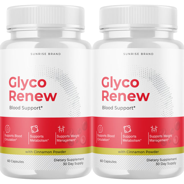 Glyco Renew Advanced Blood Support Pills for Healthy Blood Sugar Levels - 2 Pack