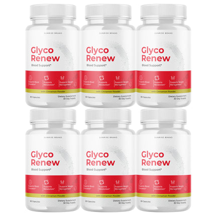 Glyco Renew Advanced Blood Support Pills for Healthy Blood Sugar Levels - 6 Pack